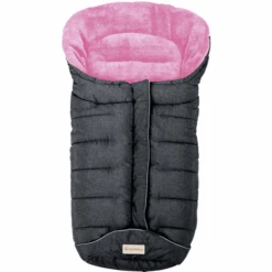 Altabebe Winterfußsack Active Mit 3M Füllung Dunkelgrau Rosa