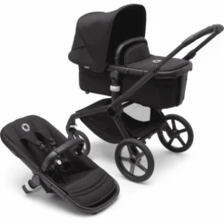 Bugaboo Kinderwagen Fox 5 Mit Liegewanne Und Sitz Black/Midnight Black