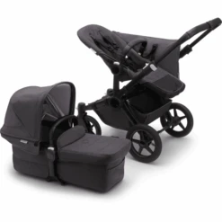 Bugaboo Kombikinderwagen Donkey 5 Mineral Mono Complete Black/Washed Black