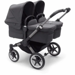 Bugaboo Zwillingswagen Donkey 5 Twin Complete Graphite/Stormy Blue