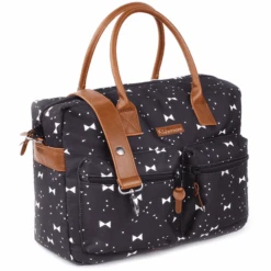 Kidzroom Wickeltasche Black & White Bows