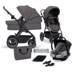 Kinderkraft Kombikinderwagen 3 In 1 B-TOUR Dark Grey