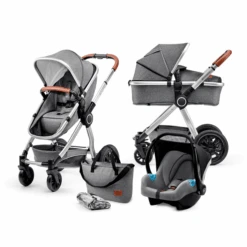 Kinderkraft Kombikinderwagen 3 In 1 Veo Grey