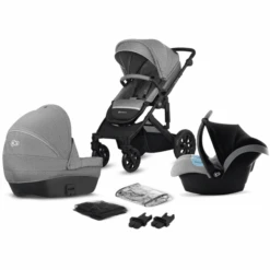 Kinderkraft Kombikinderwagen Prime Lite 3 In 1 Grey