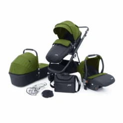 Petex 3-in-1 Kombi-Kinderwagenset Multi Traveller Grün/grau