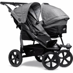 Tfk Geschwisterwagen Duo Ecco Premium Grau