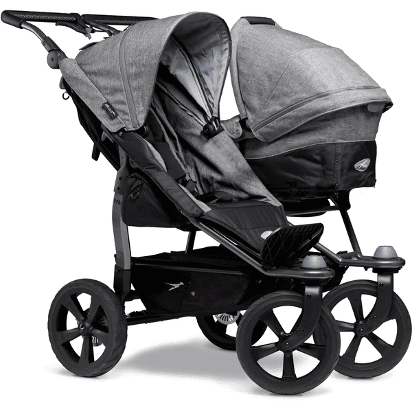 Tfk Geschwisterwagen Duo Ecco Premium Grau